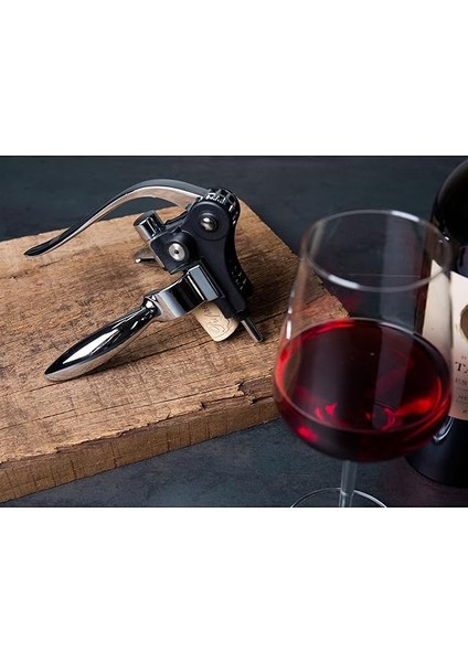 Vin Tirbuşon Yatay, Kollu Tirbuşon, Şarap Açacağı, Şişe Açacağı, Siyah, 66514606 fırsatları