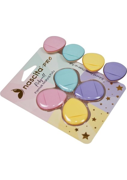 Rubycell Parmak Makyaj Süngeri - Mini Puf Kapatıcı Pudra Süngeri - 118 indirimleri