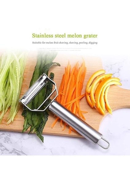 Soyucu, Szyıkuer Paslanmaz Çelik 2'si 1 Arada Jülyen Sebze Soyucu Havuç Patates Kavun Aleti Sebze Meyvesi Için Mükemmel fırsatları