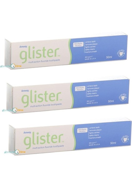 Glister - Seyahat Tipi Diş Macunu 50 ml (3 Adet)