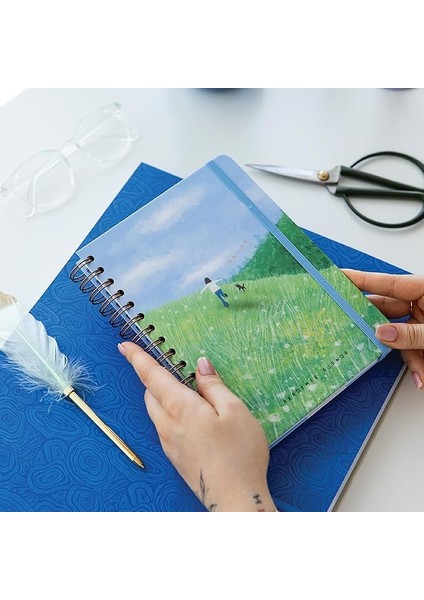 A5 Spiralli 16 Aylık Akademik Ajanda - Manzara