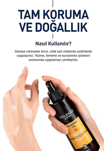 Herbal Bronzlaştırıcı Güneş Yağı, 200ML indirimleri