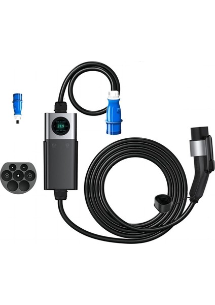 Q20 Ac Taşınabilir Elektrikli Araç Şarj Istasyonu 22KW | 3 Fazlı | Tip 1 & Tip 2 Dönüştürücü Uyumlu modelleri