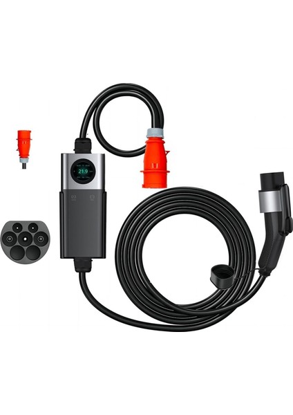 Q20 Ac Taşınabilir Elektrikli Araç Şarj Istasyonu 22KW | 3 Fazlı | Tip 1 & Tip 2 Dönüştürücü Uyumlu fırsatları