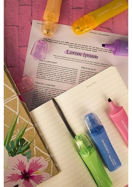 Berry Sv-Brfkpy Fosforlu Kalem, Pastel Yeşil fırsatları