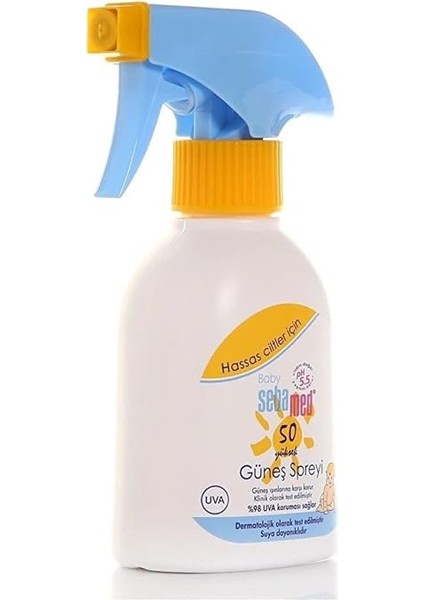 Baby Spf 50+%98 Uva Korumalı Uvb Filtreli Çok Yönlü Koruyucu Çocuk Güneş Spreyi 200 ml indirimleri