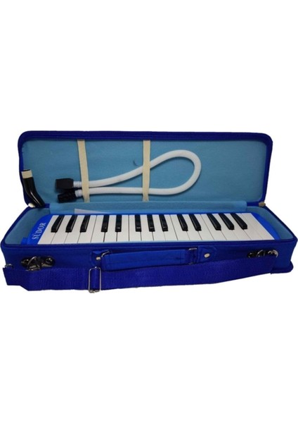 Melodika 32 Tuşlu Mavi Özel Sert Çantalı