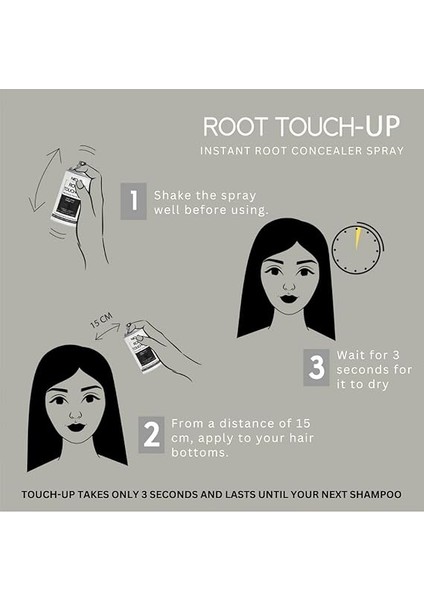 Root Touch-Up Saç Dipleri Kapatıcı Sprey Açık Kahve 75 ml fiyatları