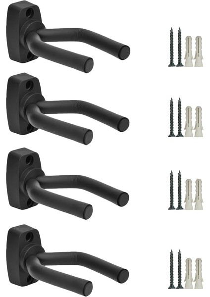 Paket Gitar Askı Kanca Tutucu Duvara Montaj Ekran Akustik Gitar Standı Ukulele Bas Mandolin Banjo Duvara Monte Askıları Siyah