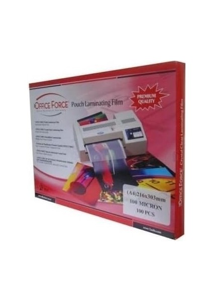 Force 100 Mic.a4 (216X303) Parlak Laminasyon Filmi 100’LÜ modelleri