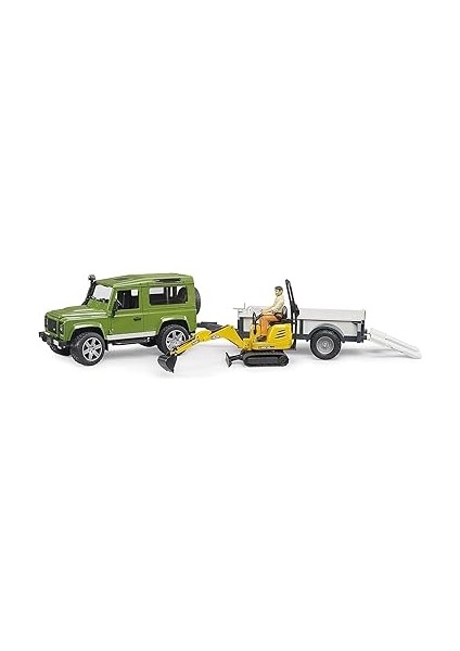 - Land Rover Arazi Aracı & Jcb Mini Kazıcı Ölçekli Model modelleri