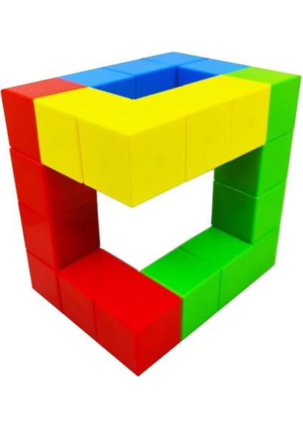Manyetik Blok Klasik Renkler - 24 Mıknatıslı Küp