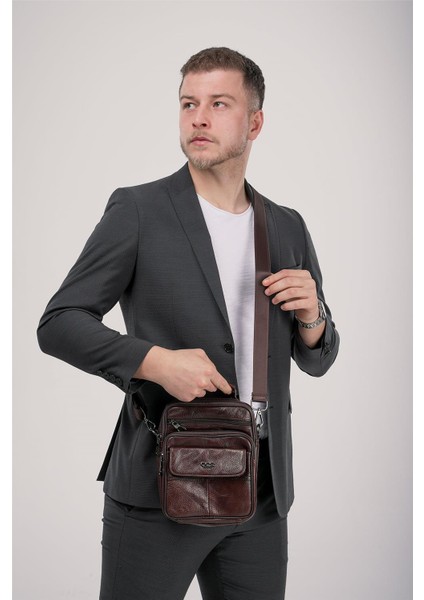 31622 Hakiki Deri Askılı Çanta