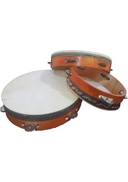 Deri Zilli Def Orta Boy Kına Gecesi Için Tef 27 cm