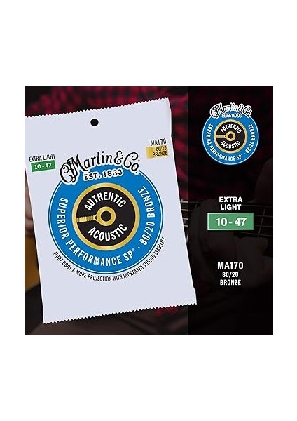 MA170 Akustik Gitar Teli Extra Light 10-47 fırsatları