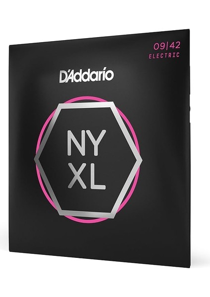 NYXL0942 Elektro Gitar Tel Seti, Super Lıght (Nıckel-Carbon