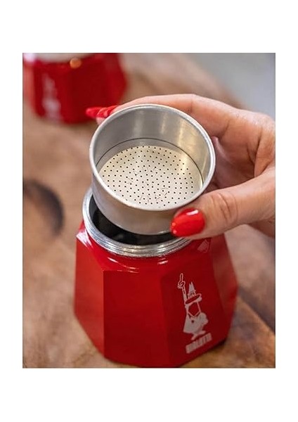 Dolce & Gabbana Mocha Express 3 Kupa Açık Ateş Espresso Makinesi (Kahve Makinesi, Mocha, Kırmızı) fırsatları