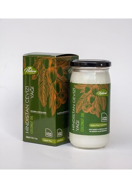 Frutas Doğal Soğuk Sıkım Hindistan Cevizi Yağı 330ML