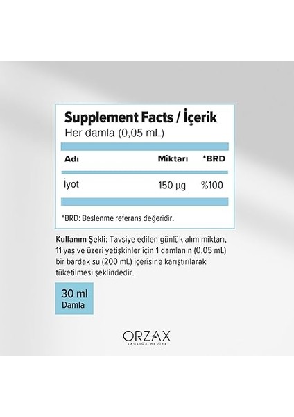 Ocean Iodine 150 Mcg Damla 30 ml fiyatları