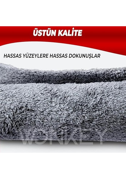 - Pasta Cila Wax Parlatma Havlusu, Mikrofiber Peluş Oto Araba Temizlik Cilalama Bezi, Kenarsız Lazer Kesim Araba Detaylandırma Havlu 40X40 cm - 2'li Paket (Gri) modelleri