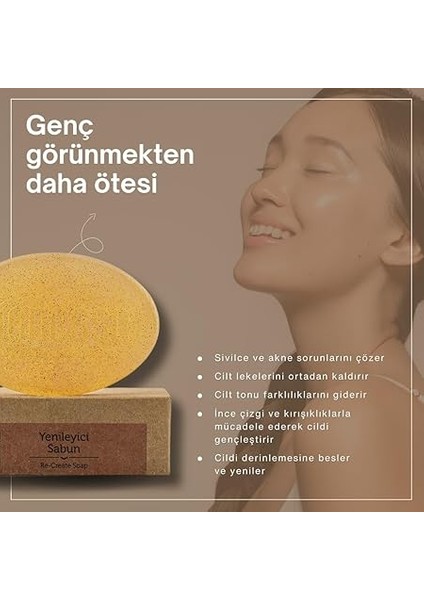 100% Doğal Yenileyici Reishi Mantarı Sabunu 90 gr - Anında Botoks Etkili, Kırışıklık, Sivilce ve Cilt Lekeleri Karşıtı, Antioksidan Destekli fırsatları