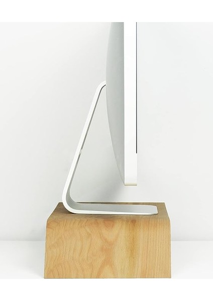 Wood Dayanıklı Ağaç Monitör Ayağı ve Yükseltici Bilgisayar Standı (Kayın) fırsatları