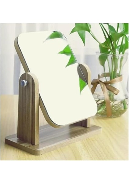 Lüx Ahşap Ayarlanabilir Masa, Makyaj, El Aynası Büyük Boy 18 cm indirimleri