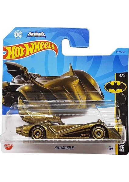 Wheels - Batmobile - Batman: The Brave And The Bold 4/5 - HKJ75 - Short Card - Dc - Metalik Zeytin Yeşili - Mattel 2023