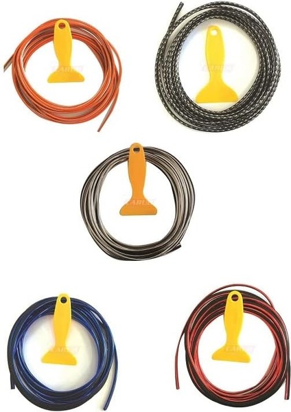 Içi Torpido Çıtası Tirim Fitil 5 Metre (Krom)