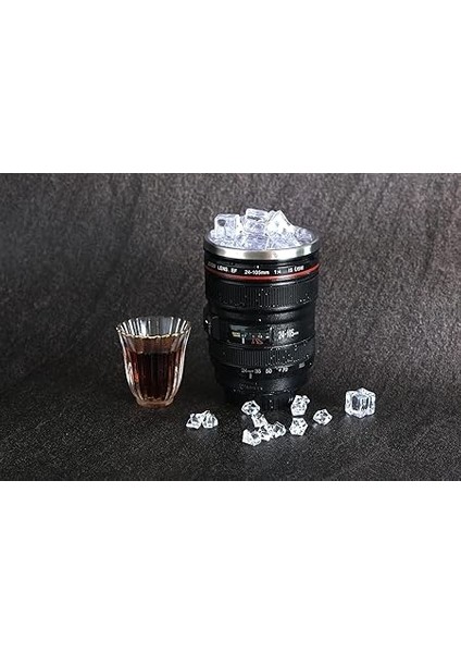 Objektif Kupa Lens Kupa Kahve ve Çay Için Termos Kupa Fotoğraf Tutkunları Için Dekoratif Hediyelik 350 ml (Plastik Kapak) modelleri