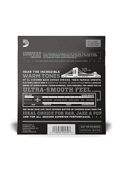 ECB81 Bas Gitar Tel Seti, Chromes, Regular Lıght Gauge ( fiyatları