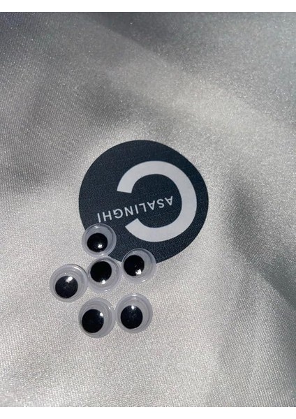 Göz Küçük Boy Siyah Beyaz Oynargöz 10 mm Okul Kurs Hobi Sanatsal Malzemeler 1 Paket