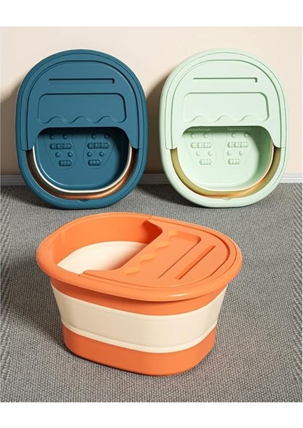 Katlanabilir Ayak Banyosu, Uyumaya Yardımcı Olmak Için Ayak Masajlı Ayak Banyosu, Ayak Spa, Ayak Daldırma Küveti Yatıştırıcı Yeşil Çok Fonksiyonlu fiyatları