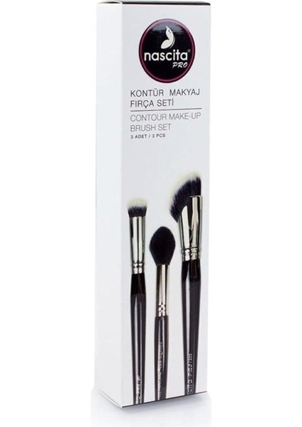 Pro Kontür Makyaj Fırça Seti 3'lü