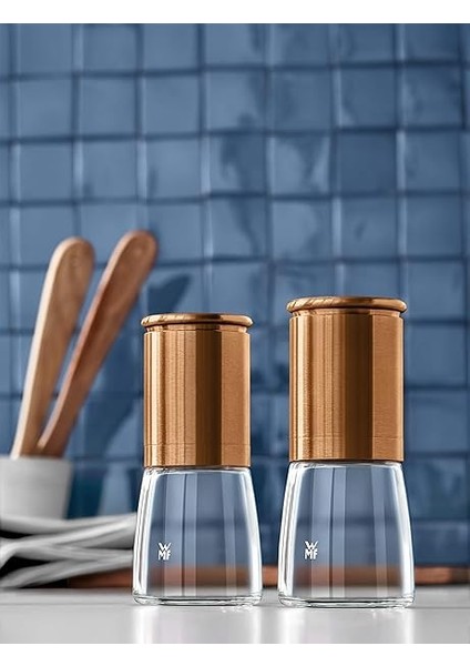 De Luxe Çelik Bakır Baharat Değirmeni Seti fiyatları