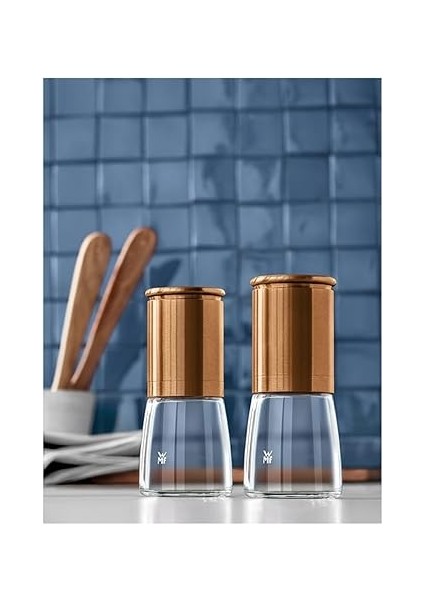 De Luxe Çelik Bakır Baharat Değirmeni Seti modelleri