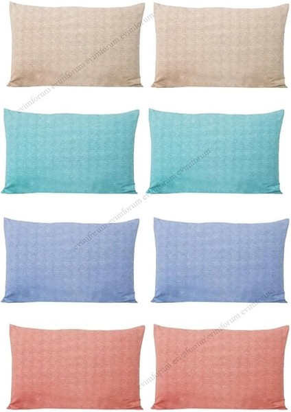 8 Adet Kapaklı Yastık Kılıfı 4 Farklı Renk