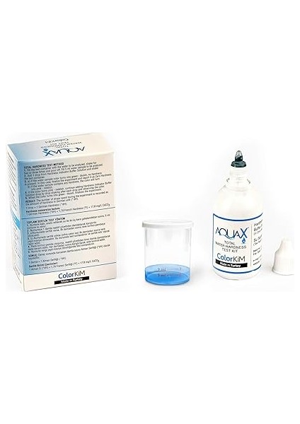 - Aquax Yerli Üretim, 50 ml Toplam Su Sertlik Test Kiti | Basitçe Damlat Gör Yöntemi | Kalibrasyon Gerekmez! modelleri