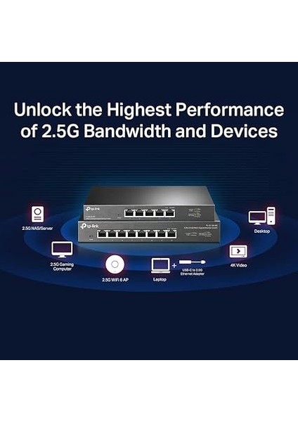 TL-SG108-M2, 8-Port 2.5g Desktop Switch fırsatları