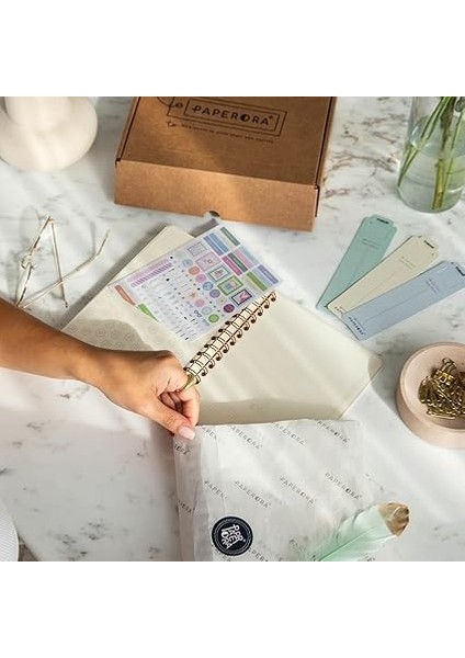 A5 Spiralli Sert Kapak Keten Çizgili Tarihsiz Not Defteri Lila fırsatları