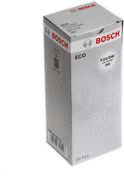 Eco-Light Ampulleri, 21/5W Güç, 12V, 10 Adet, Beyaz