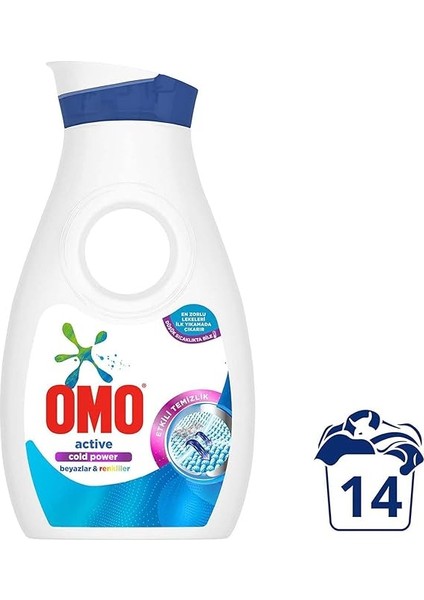 Active Sıvı Çamaşır Deterjanı Beyazlar ve Renkliler 910 ml 14 Yıkama fiyatları