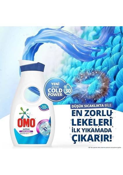 Active Sıvı Çamaşır Deterjanı Beyazlar ve Renkliler 910 ml 14 Yıkama fırsatları