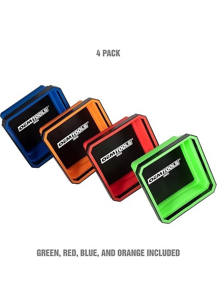 26052 Mıknatıslı Katlanabilir Tepsi, 4'lü Paket Katlanabilir Kase Seti, Küçük Parçalar ve Aletler Için, Silikon Tepsi, Kırmızı, Mavi, Turuncu ve Yeşil Mıknatıslı Alet Tepsisi Seti modelleri