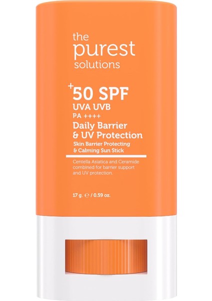 Purest Solutions Stick Spf 50, Bariyer Onarıcı, Yatıştırıcı Güneş Kremi
