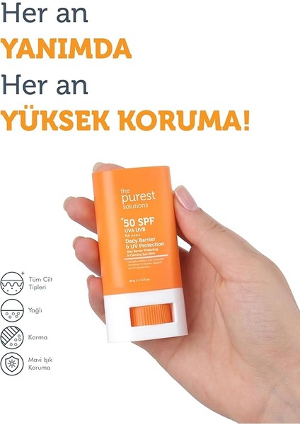 Purest Solutions Stick Spf 50, Bariyer Onarıcı, Yatıştırıcı Güneş Kremi fiyatları