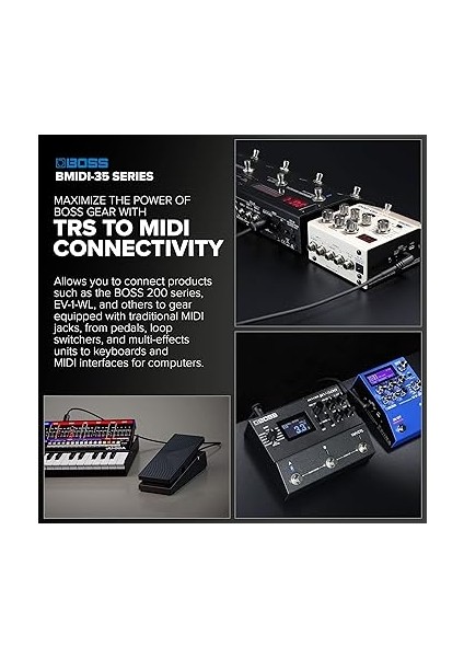 Bmıdı-1-35 – 30 cm – Yer Tasarrufu Sağlayan 3,5 mm Trs 5 Pinli Mıdı Kablo Üzerinde Çok Yönlü Fişler – Boss Pedalların Kaliteli Bağlantısı modelleri