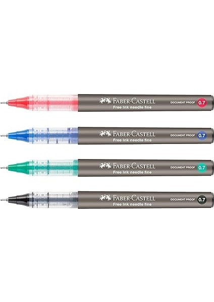 Free Ink Roller Kalem, 0.7 Mm, Siyah, Silinmez Kalıcı Mürekkep, Mürekkep Göstergeli, Iğne Uçlu indirimleri