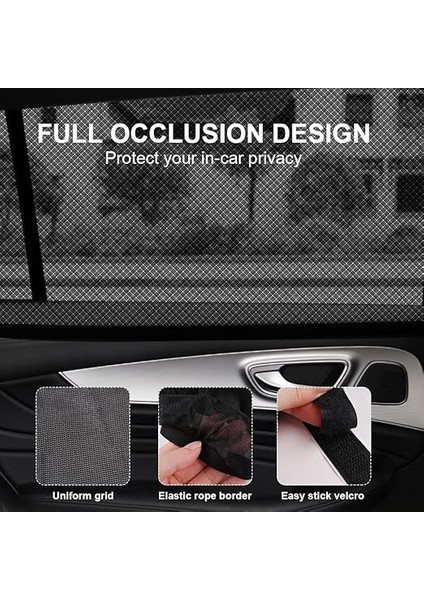 Yan Cam Perdesi, Araba Cam Perdesi, Otomobil Camı Güneşliği,güneşlik Araba (2 Paket Siyah) indirimleri