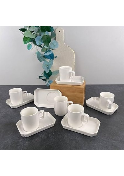 Luce Altı Kişilik Kahve Fincan Takımı 80 ml fiyatları